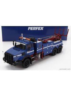   Perfex - Renault Cbh 385 Truck Depanneur Gendarmerie 3-Assi 1993 - Carro Attrezzi - Wrecker Road Service Blue