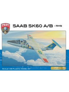   Pilot Replicas - 1/48 SAAB 105 SK60 A & B RM9 edition, injection molded plastic kit incl PE parts & Cartograf decals