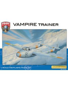   Pilot Replicas - 1/48 De Havilland DH 115 Vampire,2 seater Vampire, Swedish J28 C edition, injection molded plastic k