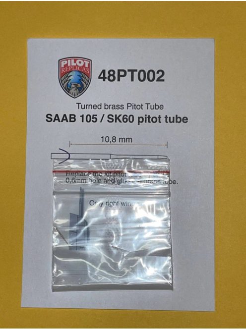 Pilot Replicas - 1/48 SAAB 105/SK 60 pitot tube made in turned brass