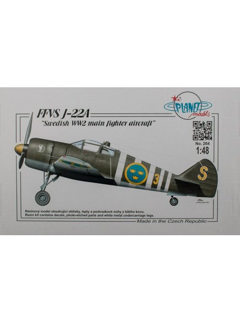 Planet Models - FFVS J-22A Swedish WW2 main fighter airc