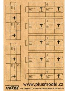 Plus Model - U.S. Medizin-Transp. Kartons WW II