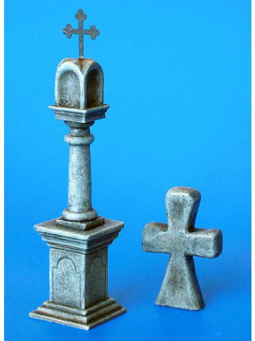 Plus Model - Steinläule mit Friedensangebot Kreuz