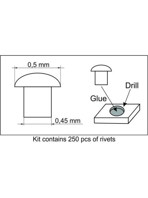 Plus Model - Rivets 0,5 mm