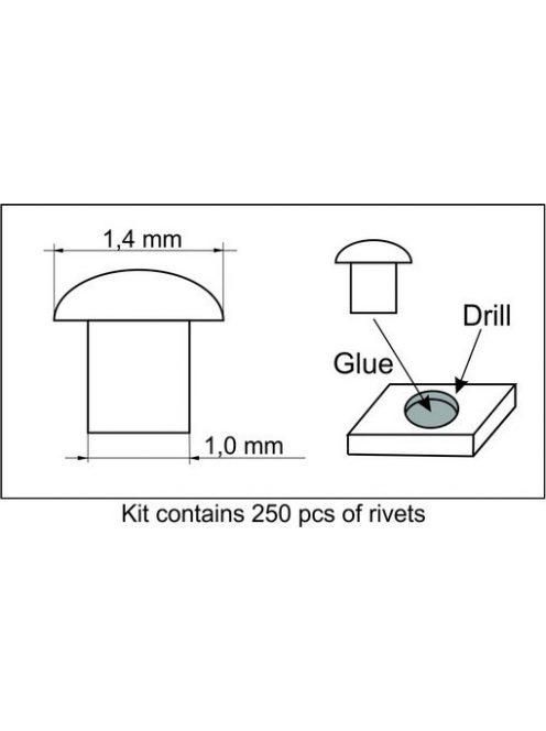 Plus Model - Rivets 1,4 mm