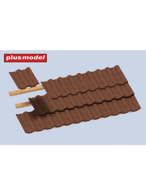 Plus model - 1/35 Roof tiles corrugated   84 pcs