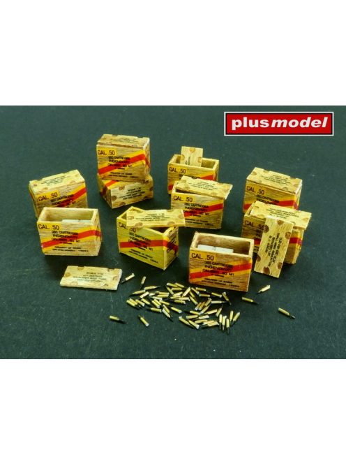 Plus model - US ammunition boxes with cartons of charges