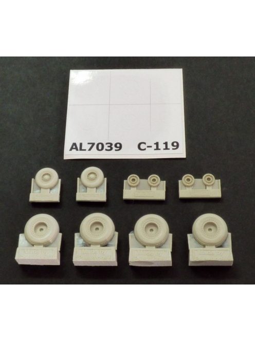 Plus model - C-119 Boxcar wheels early version