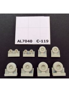 Plus model - C-119 Boxcar wheels late version