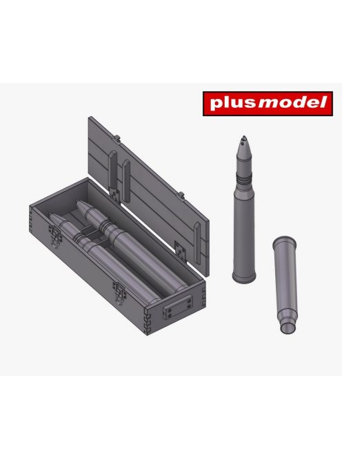 Plus model - 1/35 Ammunitions 75 mm for Panther