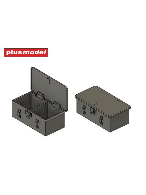 Plus model - 1/35 Magazines and ammunition boxes for the Lewis machine gun