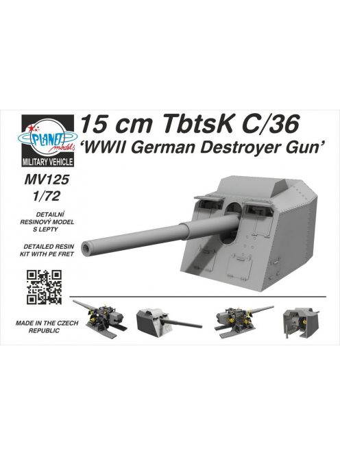 Planet Models - 15 cm TbtsK C/36 WWII German Destroyer Gun