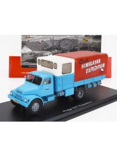   Premium Classixxs - PRAGA S5T-3 TRUCK 2-ASSI 1969 - FIRST CZECH HIMALAYAN EXPEDITION LIGHT BLUE CREAM RED