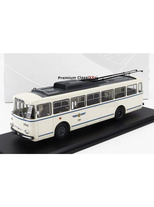 Premium Classixxs - SKODA 9TR AUTOBUS FILOBUS TRASPORTO PUBBLICO 1961 CREAM GREY BLUE