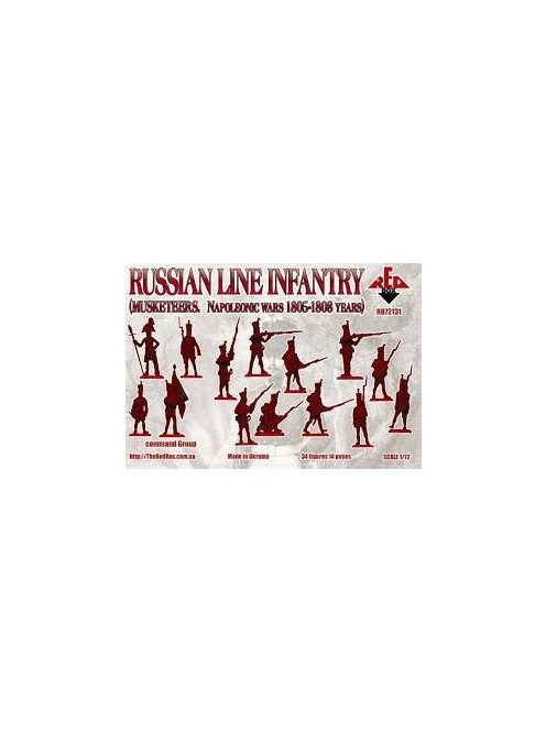 Red Box - Russian line infantry(Musketeers)1805-08