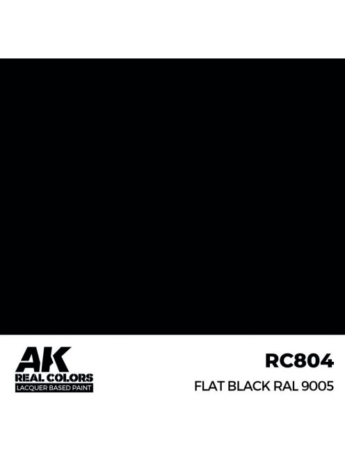 AK Interactive - Flat Black RAL 9005 17 ml.