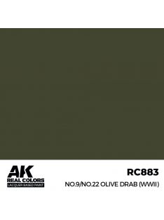 AK Interactive - No.9/No.22 Olive Drab (WWII) 17 ml.