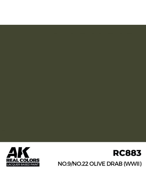 AK Interactive - No.9/No.22 Olive Drab (WWII) 17 ml.