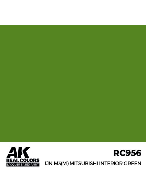 AK Interactive - IJN M3 (M) MITSUBISHI Interior Green 17 ml.