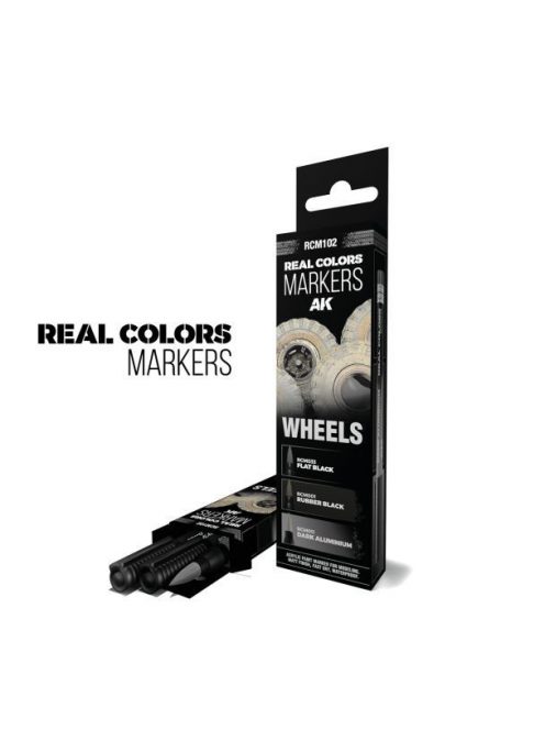 AK-Interactive - RCM102 WHEELS - SET 3 REAL COLORS MARKERS