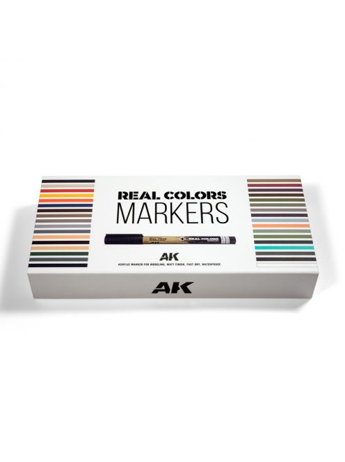 AK Interactive - Special Box Real Colors Markers - 34 Units