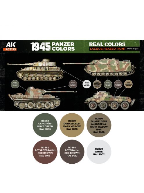 AK Interactive - 1945 Panzer Colors Set