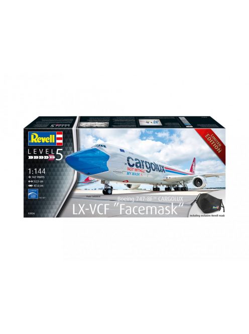 Revell - Boeing 747-8F CARGOLUX LX-VCF "Facemask 