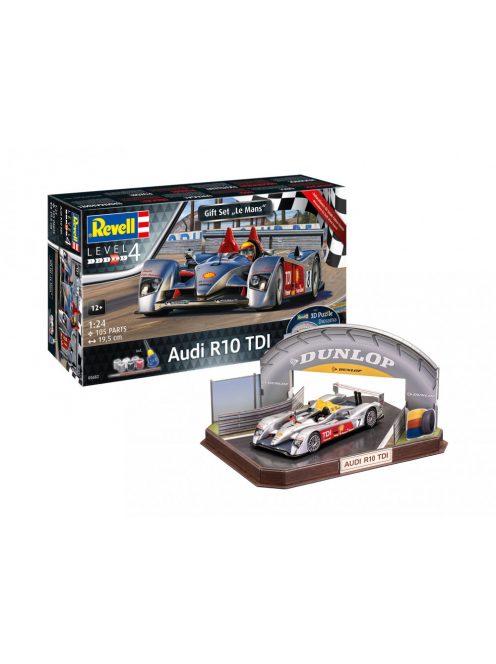 Revell - Gift Set Audi R10 TDI + 3D Puzzle (Le Mans versenypálya)