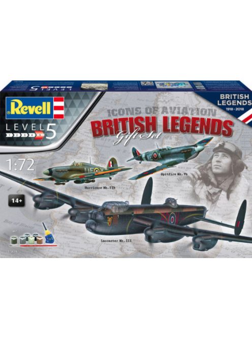 Revell - 100 Years Raf: Gift Set Flying Legends (5696)