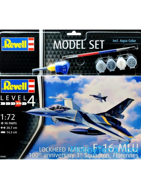 Revell - Model Set F-16 Mlu (Belgium) 70Th Anniversary (63905)