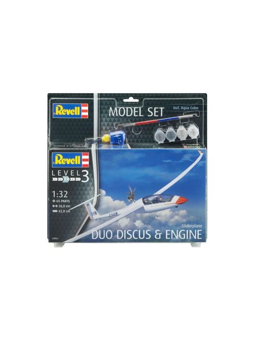 Revell - Model Set Gliderplane Duo Discus & Engine 1:32 (63961)