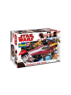   Revell - Star Wars Build & Play Resistance A-Wing Fighter, Red (6759)