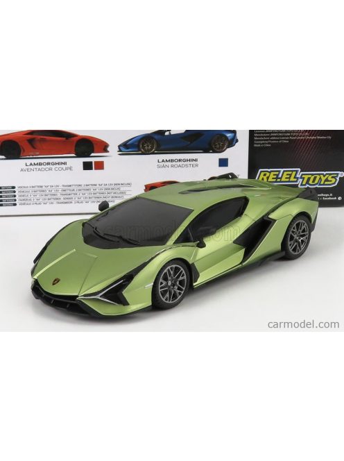 Re-El Toys - Lamborghini Sian Fkp 37 Hybrid 2020 Ligh Green Met