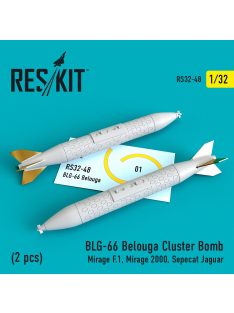   Reskit - BLG-66 Belouga cluster bombs (2 pcs) (Mirage F.1, Mirage 2000, Sepecat Jaguar) (1/32)