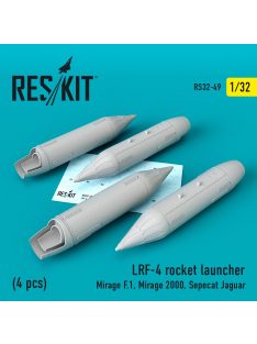   Reskit - LRF-4 rocket launchers (4 pcs) (Mirage F.1, Mirage 2000, Sepecat Jaguar) (1/32)