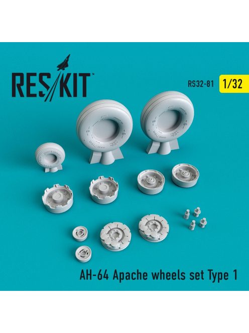 Reskit - AH-64 "Apache" wheels set type 1 (1/32)