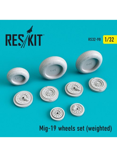 Reskit - MiG-19 wheels set (weighted) (1/32)