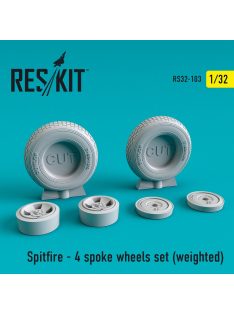 Reskit - Spitfire (4 spoke) wheels set (weighted) (1/32)