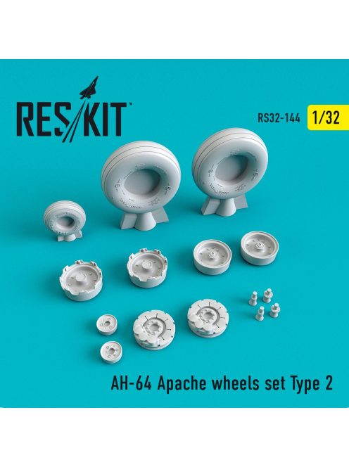 Reskit - AH-64 "Apache" wheels set type 2  (1/32)