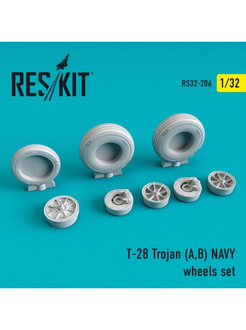 Reskit - T-28 (A,B) "Trojan" NAVY wheels set (1/32)