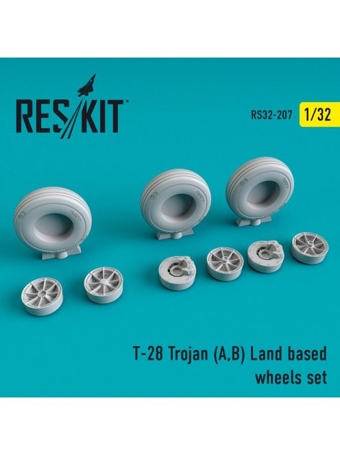 Reskit - T-28 (A,B) "Trojan" Land based wheels set (1/32)