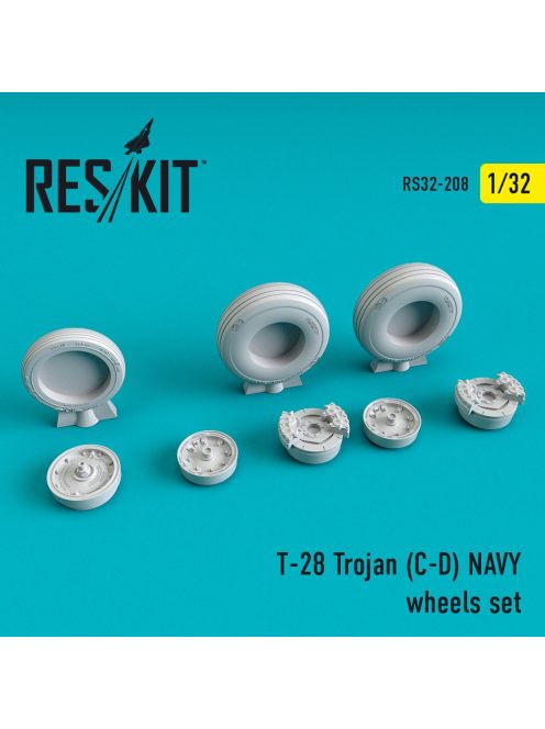 Reskit - T-28 (C,D) "Trojan" NAVY wheels set (1/32)