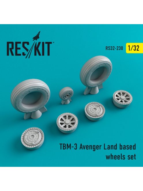 Reskit - TBM-3 "Avenger" Land based wheels set (1/32)