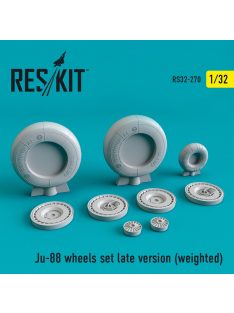 Reskit - Ju-88 wheels set late version  (weighted) (1/32)