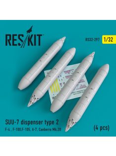   Reskit - SUU-7 dispensers type 2 (4 pcs)(F-4, F-100, F-105, A-7, Canberra Mk.20) (1/32)