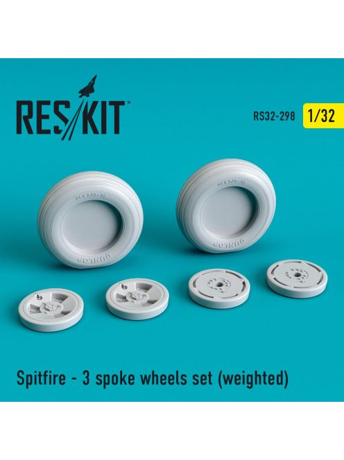 Reskit - Spitfire (3 spoke) wheels set (weighted) (1/32)