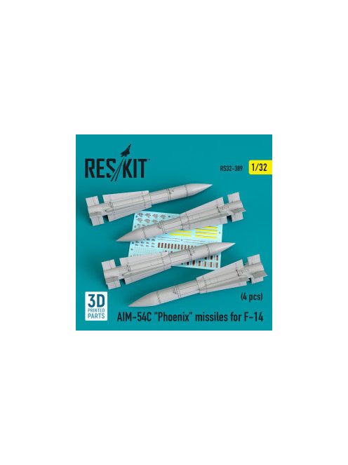 Reskit - AIM-54C "Phoenix" missiles for F-14 (4pcs) (1/32)