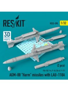   Reskit - AGM-88 "Harm" missiles with LAU-118A (2 pcs) (F/A-18, F-4, F-16, EA-6, F-111) (1/32)