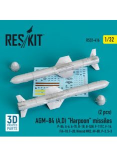   Reskit - AGM-84 (A,D) "Harpoon" missiles (2 pcs) (P-8A, A-6, A-7E, B-1B, B-52H, F-111C, F-16, F/A-18, F-20, N