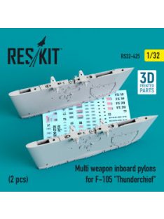   Reskit - Multi weapon inboard pylons for F-105 "Thunderchief" (2 pcs) (3D Printed) (1/32)